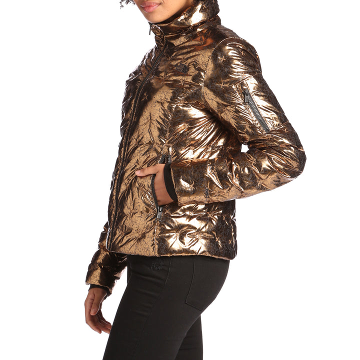 The North Face Holladown Crop Jacket - Women's Metallic Copper