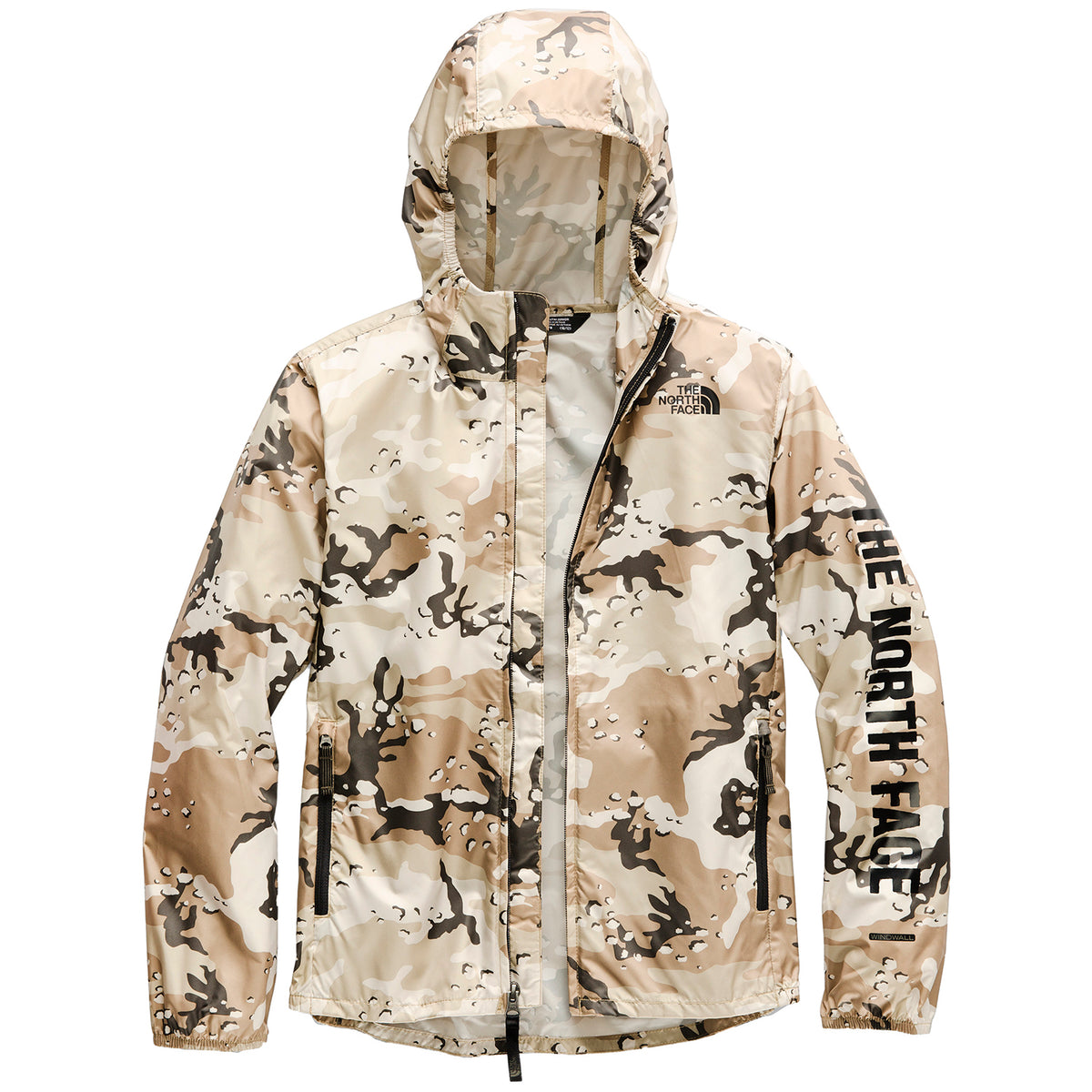 The North Face Novelty Flurry Wind Hoodie - Big Boys' New Taupe Green Desert Youth Print