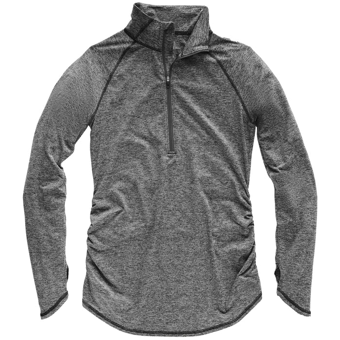 The North Face Motivation Stripe 1/2 Zip Top - Women's TNF Black Micro Stripe