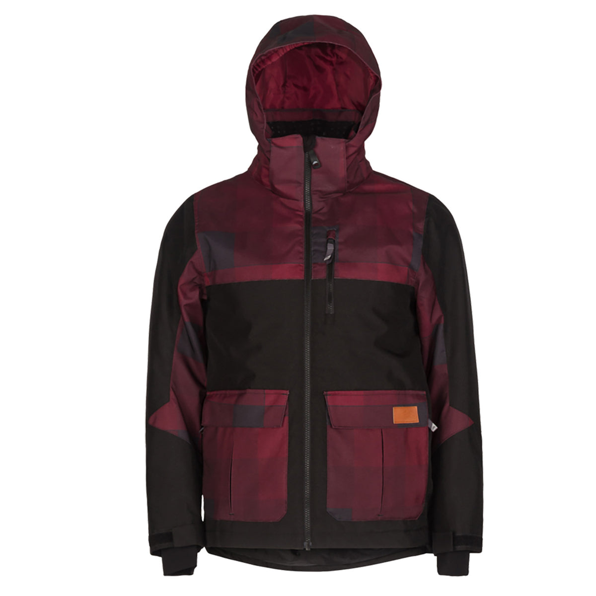 Jupa Oliver Jacket - Boys' Dark Wine Print
