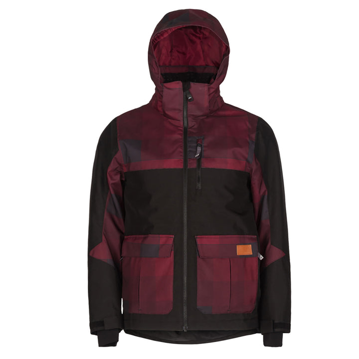 Jupa Oliver Jacket - Boys' Dark Wine Print