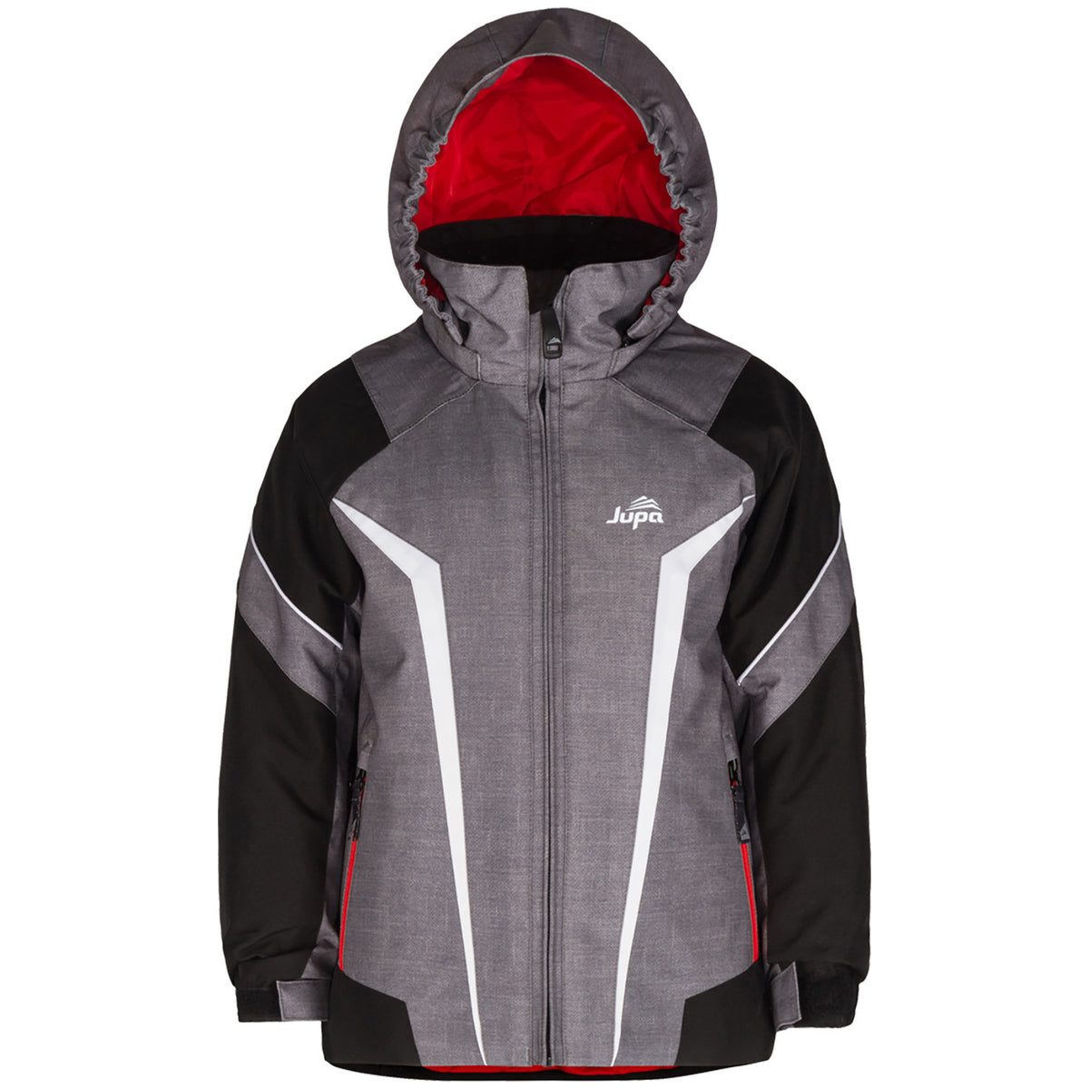 Jupa Louka Jacket - Little Boys' Heather Grey Denim Print