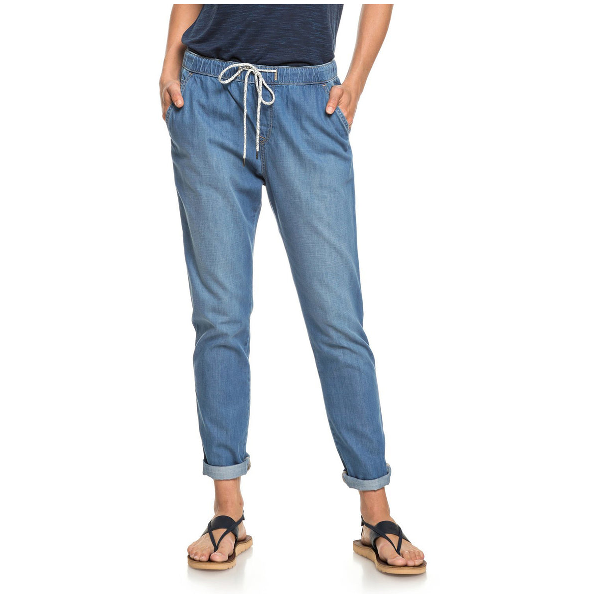 Roxy Beachy Denim Pants - Women's Medium Blue