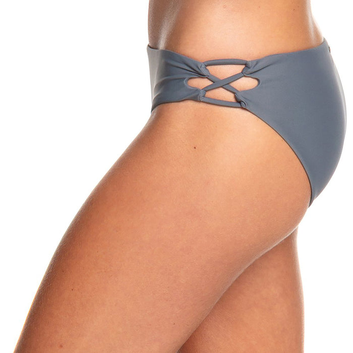 Roxy Softly Love 70's Lace-Up Full Bikini Bottoms - Women's Turbulence