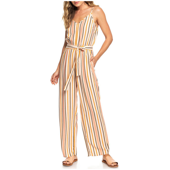 Roxy Cha Cha For Now Jumper - Women's Cream Tan Macy Stripe
