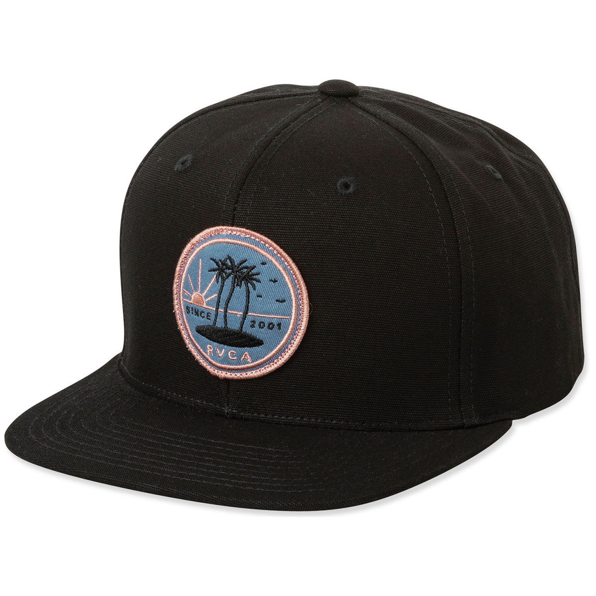 RVCA Tropics Snapback Hat Black
