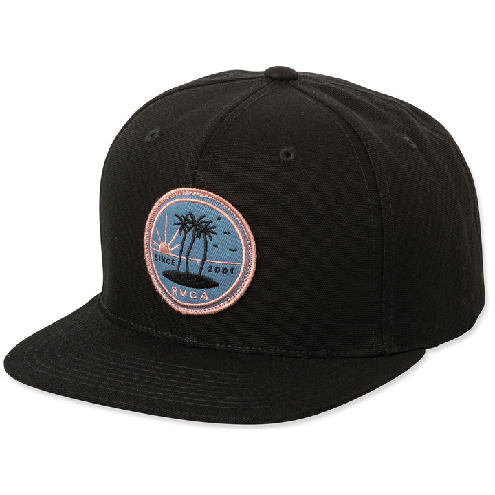 RVCA Tropics Snapback Hat Black
