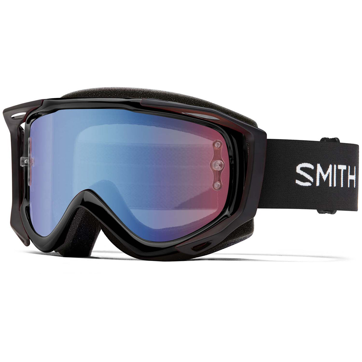 Smith Fuel V.2 Goggles Black Blue Mirror + Clear