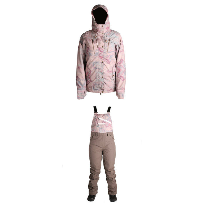 Ride Wallingford Shell Jacket + Ride Emerald Bibs - Women's