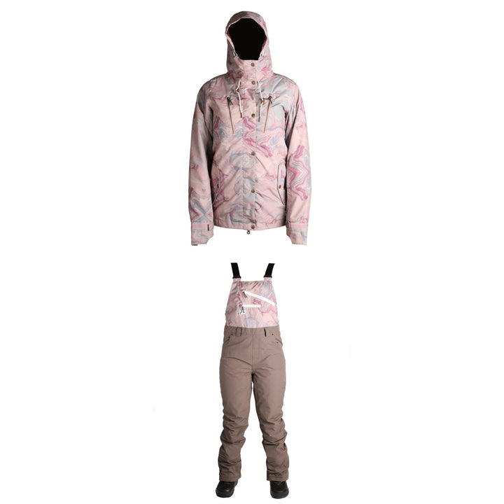 Ride Wallingford Shell Jacket + Ride Emerald Bibs - Women's