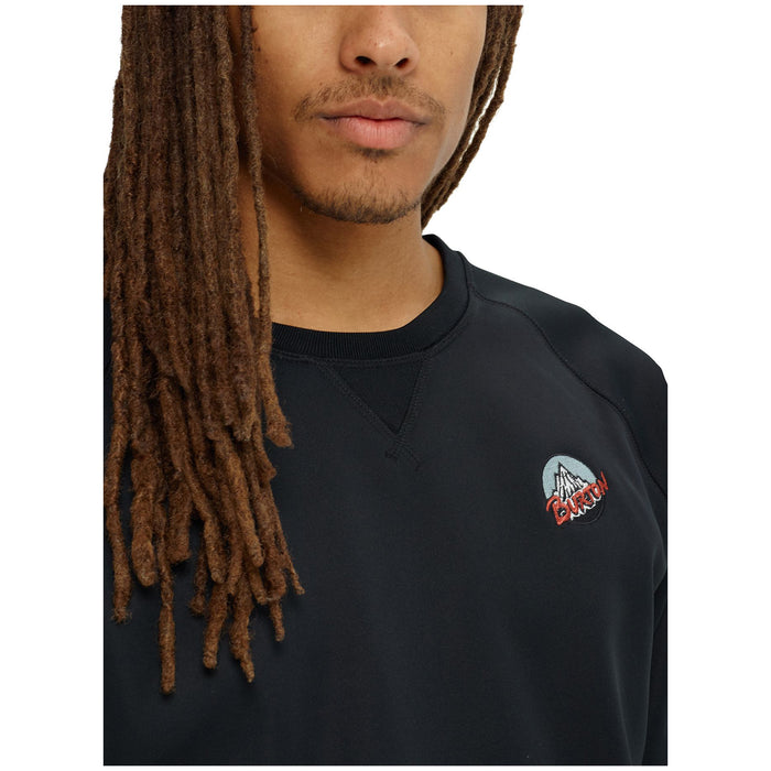 Burton Crown Bonded Crew Sweatshirt True Black