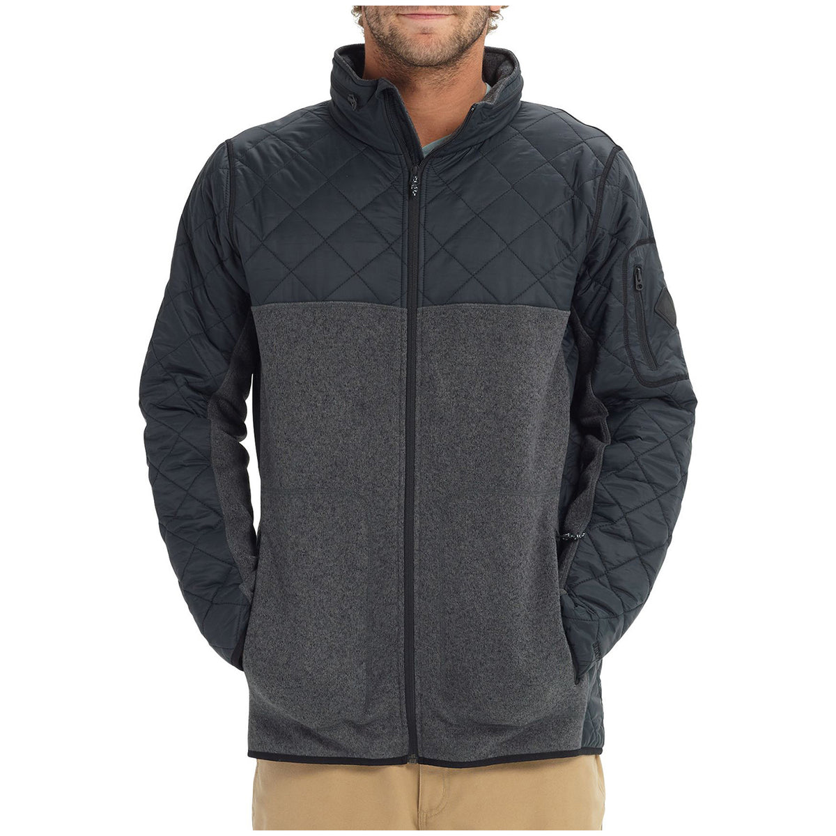 Burton Pierce Fleece Jacket True Black Heather