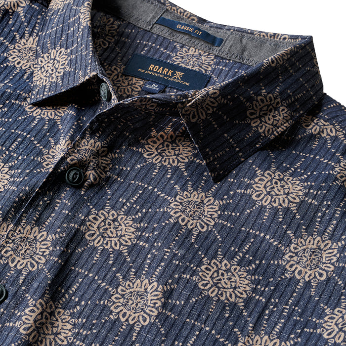 Roark Bless Up Short-Sleeve Shirt Navy