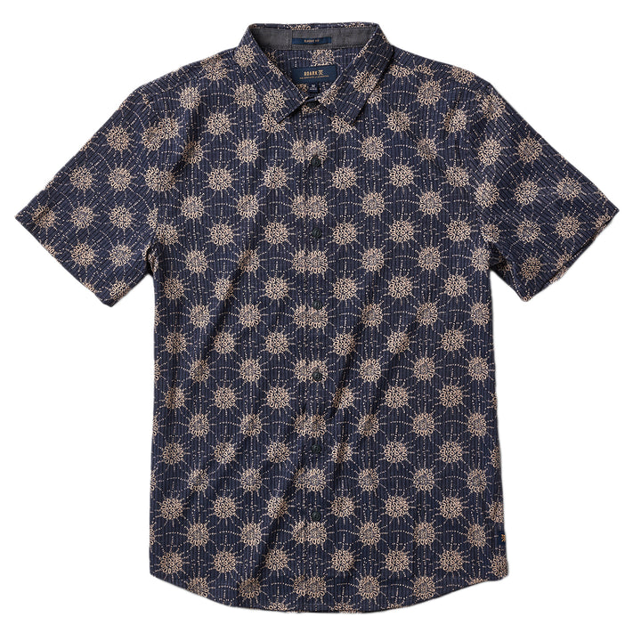Roark Bless Up Short-Sleeve Shirt Navy