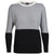 Icebreaker Momentum LS Crew Sweatshirt - Women's Fossil/Snow Heather/Black