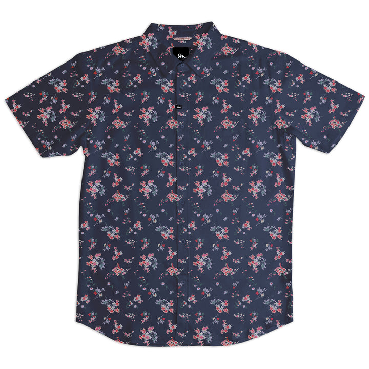 Imperial Motion Vacay Short-Sleeve Shirt Navy
