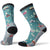 Smartwool Hike Light Summer Nights Print Crew Socks - Women's Glacial Blue
