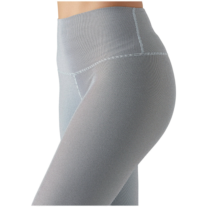 Glyder High Power II Leggings - Women's Vertical Stripe Black/White