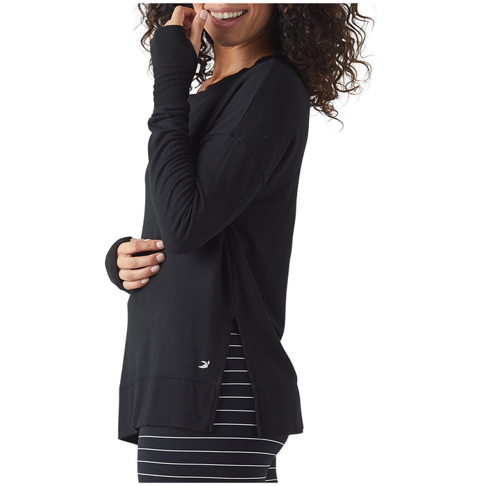 Glyder Lounge Long Sleeve Sweatshirt - Women's Black