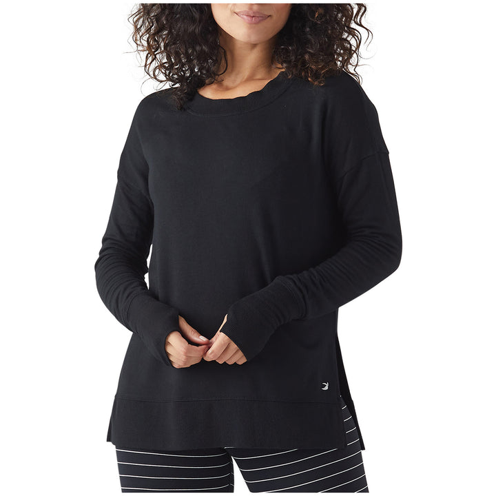 Glyder Lounge Long Sleeve Sweatshirt - Women's Black