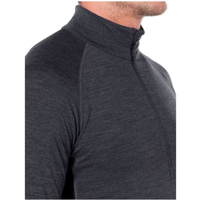 Icebreaker 200 Zone Long Sleeve Half Zip Top Jet Heather/Black/Mineral