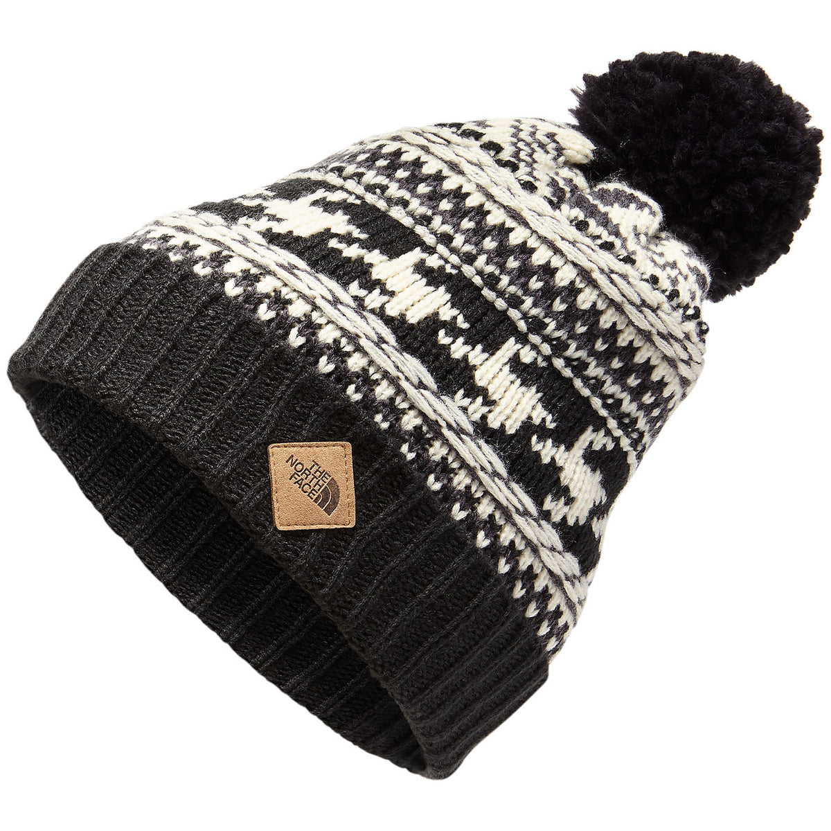 The North Face Fair Isle Beanie Weathered Black/Vintage White Multi