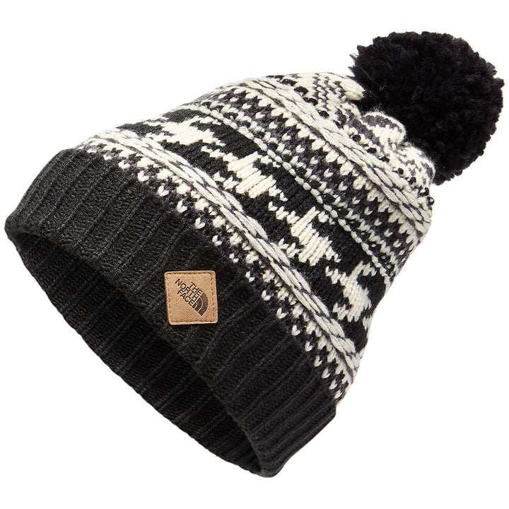 The North Face Fair Isle Beanie Weathered Black/Vintage White Multi