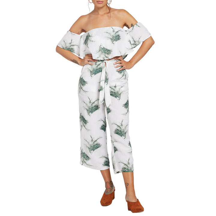 Stone Row Tropi Twist Pants - Women's White