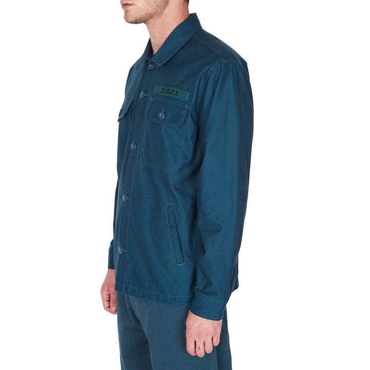 Obey Clothing Station Shirt Jacket Pine