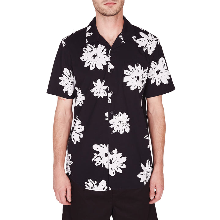 Obey Clothing Logan Woven Short-Sleeve Shirt Black