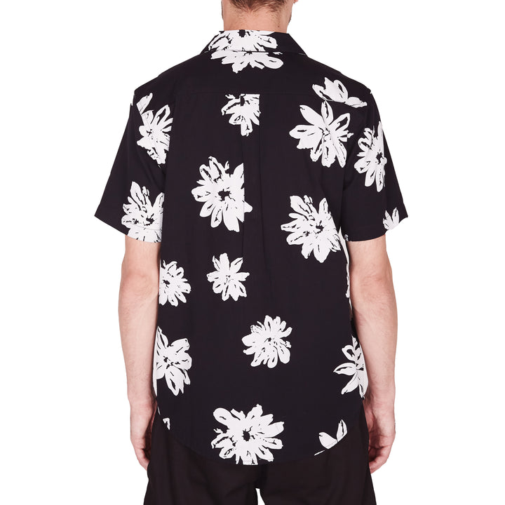 Obey Clothing Logan Woven Short-Sleeve Shirt Black