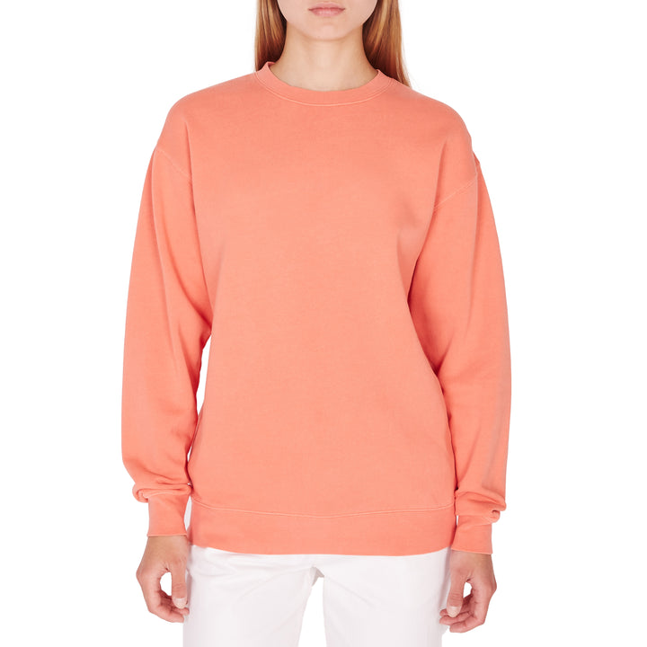 Obey Clothing Box Pigment Crewneck Fleece Pullover - Women's Dusty Summer Peach