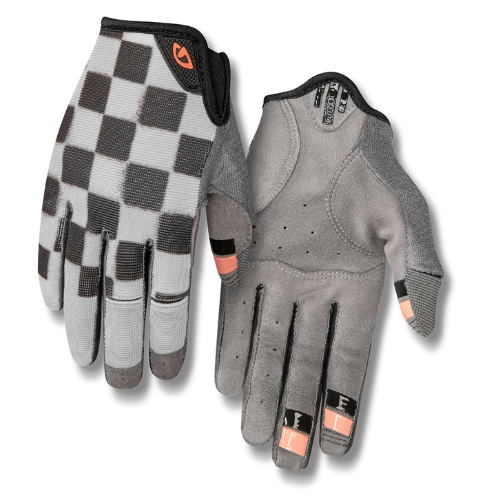 Giro LA DND Bike Gloves - Women's Checkered/Peach