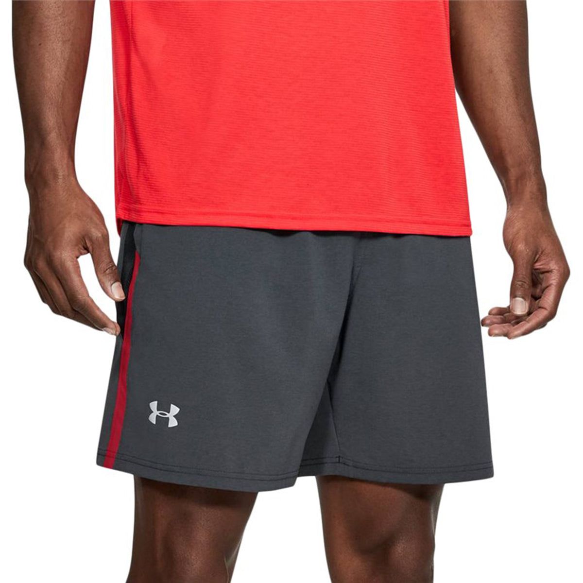 Under Armour Launch 7" Shorts Black Medium Heather/Pierce/Reflective