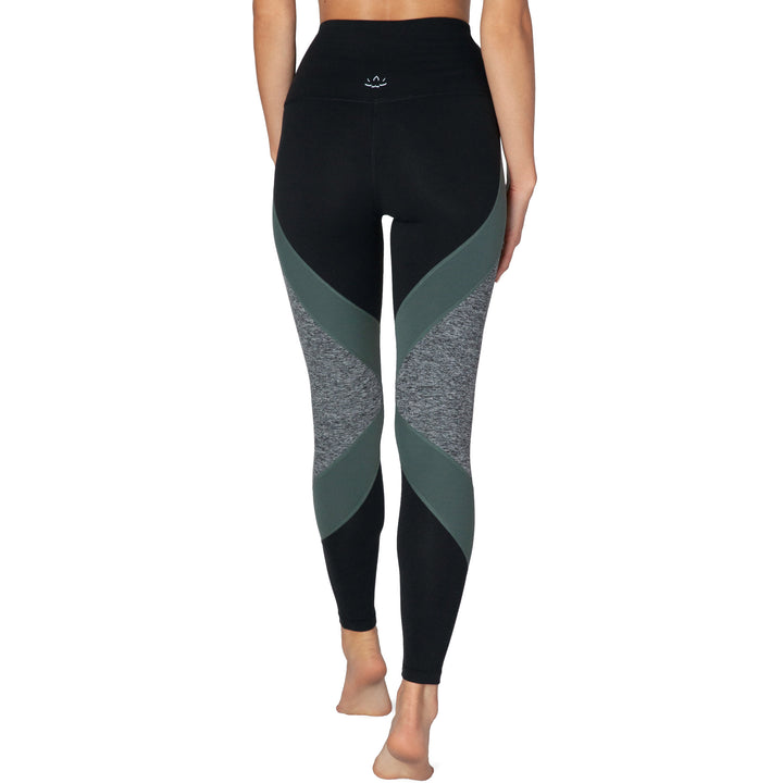 Beyond Yoga Colorblocked High Waisted Long Leggings - Women's Black Triple Block