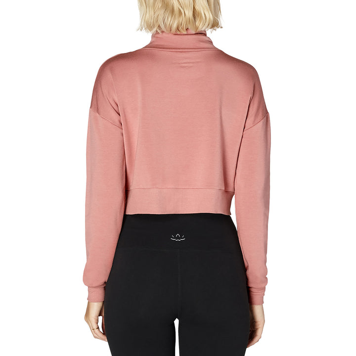 Beyond Yoga All Time Cropped Pullover - Women's Pink Lei