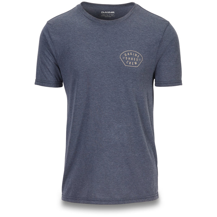 Dakine Shred Crew S/S Tech Tee Heather Navy