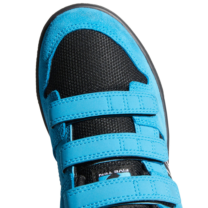 Five Ten Freerider VCS Shoes - Big Kids' Black/White/Shock Cyan