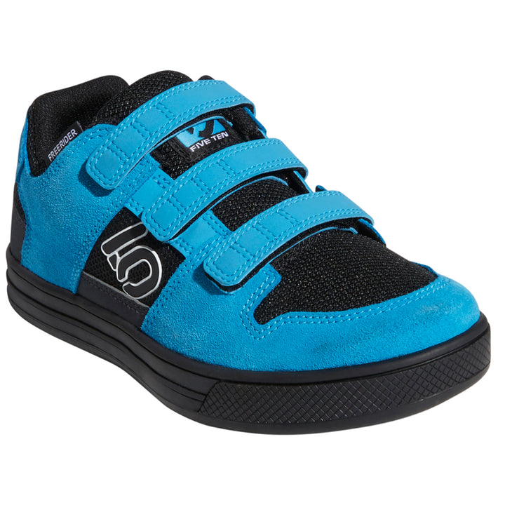 Five Ten Freerider VCS Shoes - Big Kids' Black/White/Shock Cyan