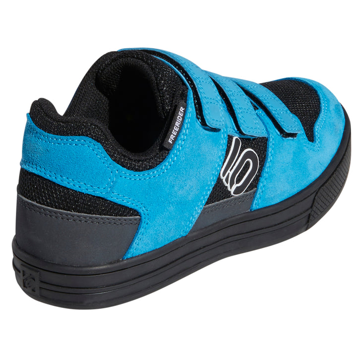 Five Ten Freerider VCS Shoes - Big Kids' Black/White/Shock Cyan