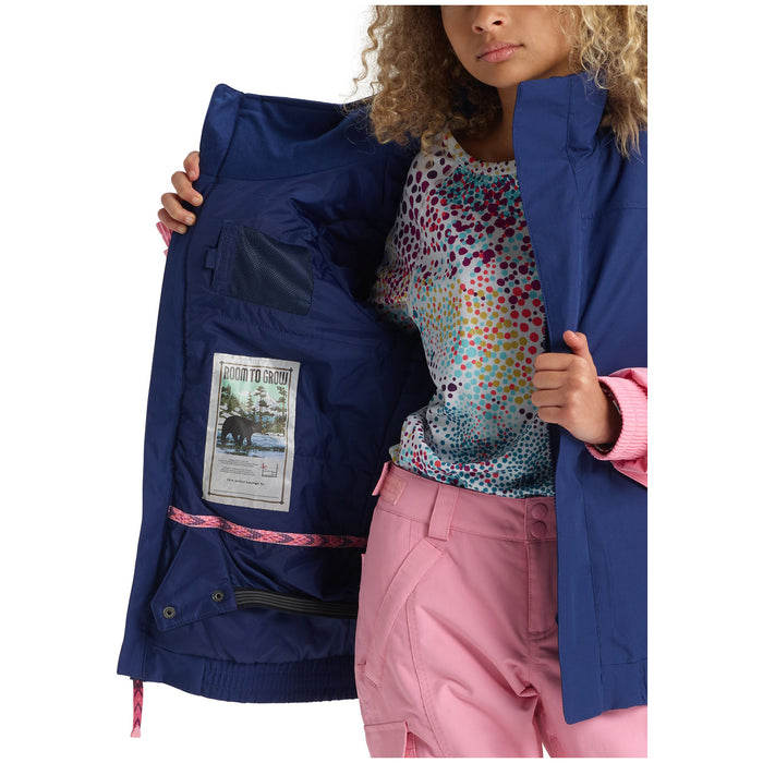 Burton Whiply Bomber Jacket - Big Girls' Spellbound/Seapink