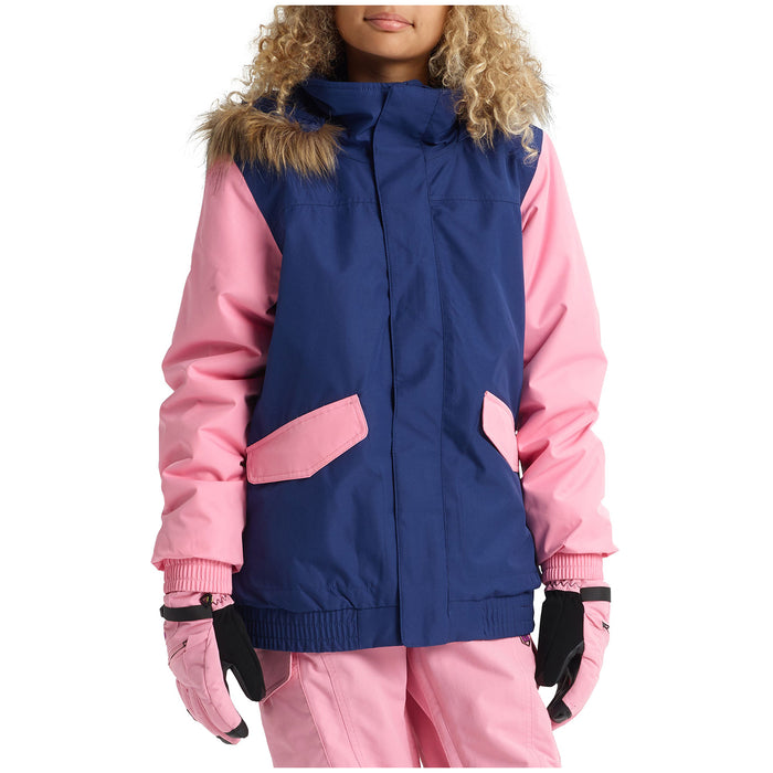 Burton Whiply Bomber Jacket - Big Girls' Spellbound/Seapink