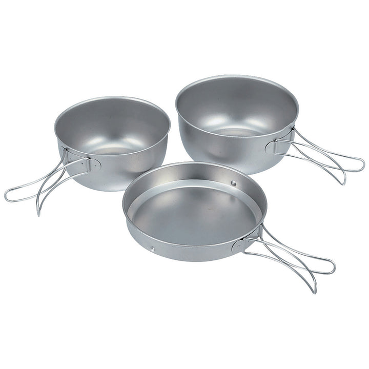 Snow Peak 3 Piece Titanium Cookset Titanium