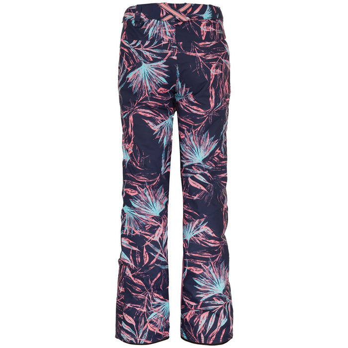 O'Neill Charm Slim Pants - Girls' Blue AOP w/ Pink