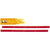 Enjoi Flamin' Hot Tummy Sticks Skateboard Rails Red