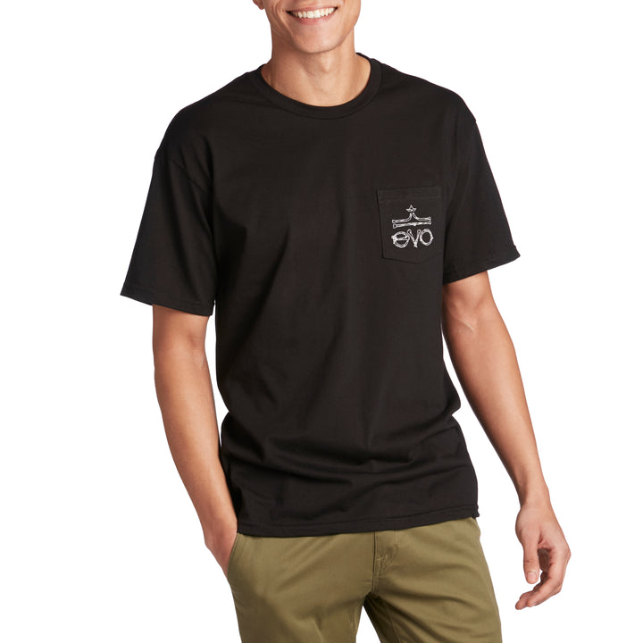 evo Bones Pocket T-Shirt Black