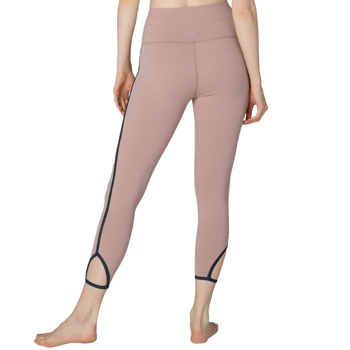 Beyond Yoga Slip Open High Waisted Capri Leggings - Women's Brazen Blush