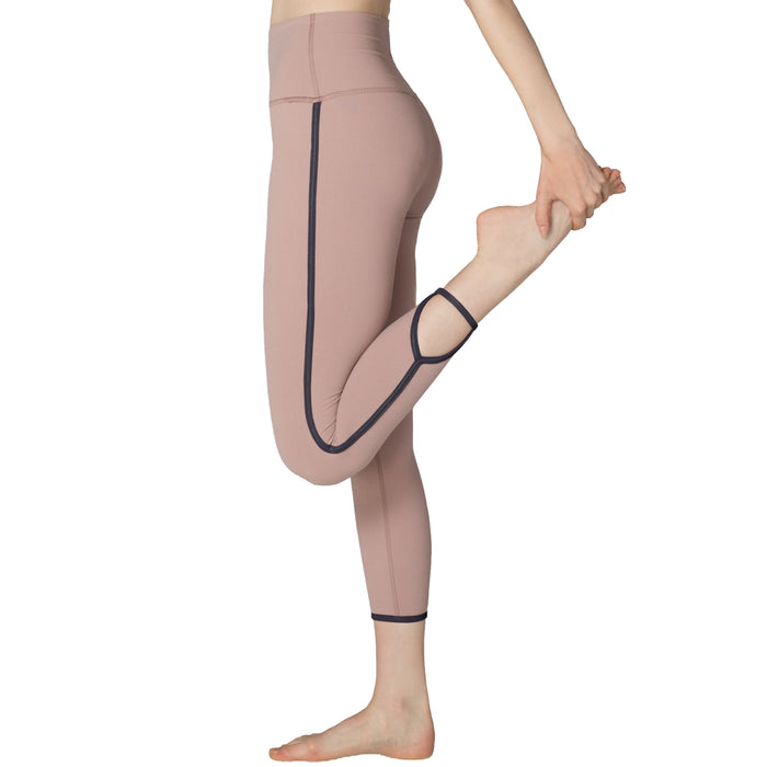 Beyond Yoga Slip Open High Waisted Capri Leggings - Women's Brazen Blush