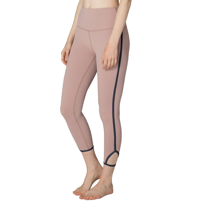 Beyond Yoga Slip Open High Waisted Capri Leggings - Women's Brazen Blush