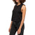 Richer Poorer Muscle Crop Tank Top - Women's Black